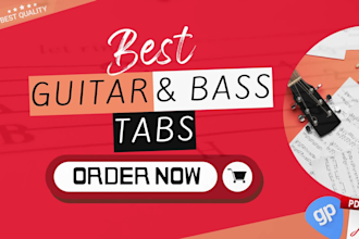 create best guitar and bass tabs in guitar pro and PDF