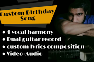 sing a custom birthday song