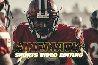 do american football video editing, cinematic sports editing