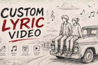 make a custom animated lyric video for your song