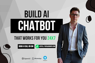 build ai chatbot ai website for whatsapp, telegram with integration