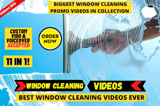 create residential commercial window cleaning explainer video