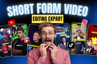 edit instagram reels, youtube shorts and tiktok videos like alex hormozi