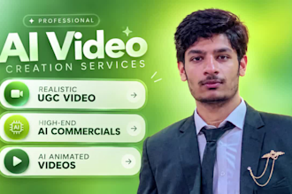 create high end ai videos ai ugc ai commercials ai animated videos