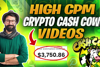 create high cpm crypto cash cow youtube videos