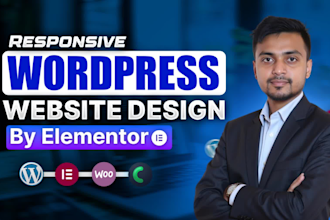 design, redesign wordpress website by elementor website builder