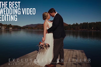 do wedding video and wedding highlight video editing