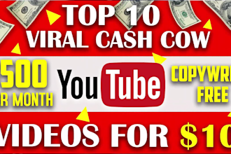 make viral top 10 youtube videos with script and voiceover