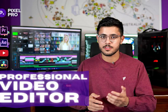 do professional video editing for your youtube and business