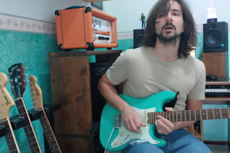 record studio quality electric guitar solo