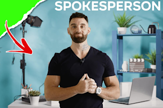 be your british male spokesperson video presenter