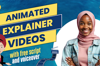 create an animated explainer video with script and voice