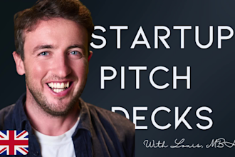 design an investor pitch deck presentation PPT for your startup