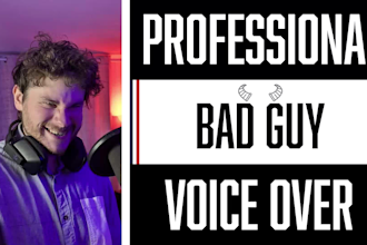 do the french voice over of a bad guy