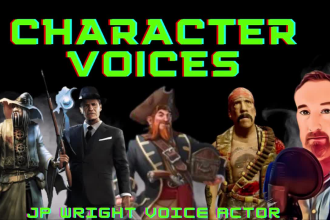 voice over male character voices for video games and cartoon