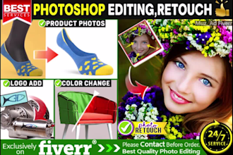 do photo editing, photo retouching, photoshop manipulation
