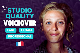 record the best french female voice over