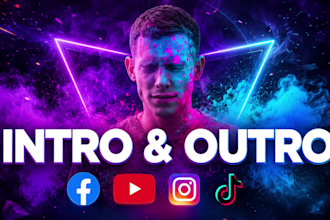 create custom logo intro animation, 2d 3d intro video