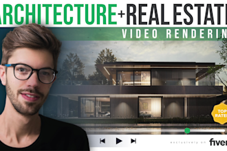 make a 3d model and architectural walkthrough video