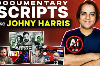 write documentary youtube scripts like johnny harris