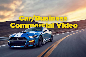 create a car advertisement video or business ad video