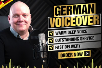 do a german male voice over in a charming deep voice