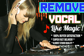 remove or extract vocals with the best way