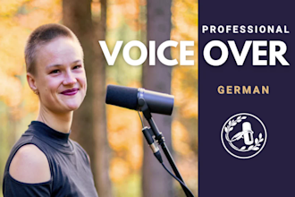 voice over professionally for german audiobooks and meditation
