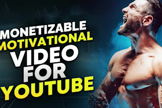 create monetizable motivational videos for youtube with free thumbnail