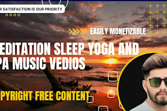 create youtube channel  HD meditation relaxing music vedios