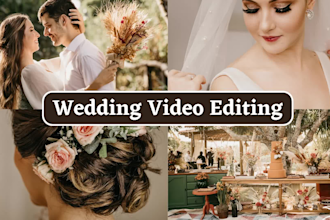 do cinematic wedding video editing