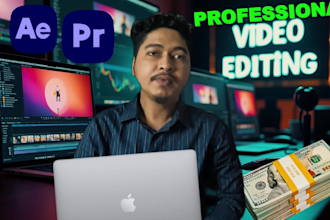 professionally edit youtube videos with motion graphics and vsl content