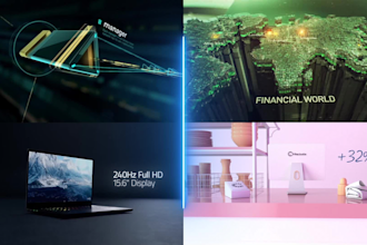 make a 3d motion graphics explainer video