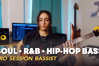 record a pro bass track, soul rnb hiphop