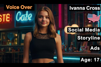 do advertisement, promos voice overs teenage american accent