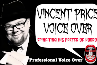 record your script as vincent price voice impersonation