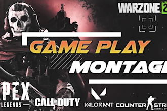 make your valorant, cod montage or any game at pro level