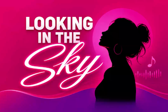 create a professional and modern music lyric video