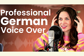 record a german female voice over in an authentic warm voice