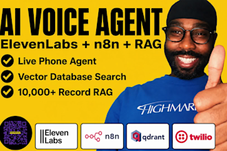 build an ai voice agent with elevenlabs and n8n rag