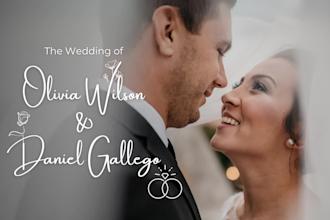edit your wedding video with professional, cinematic quality