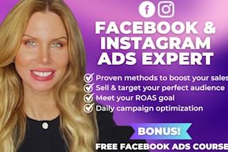 run your facebook and instagram campaign to get sales