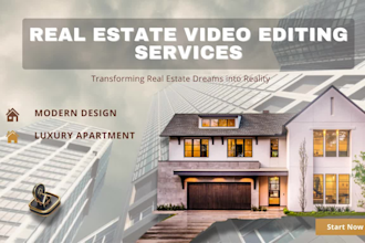 professional real estate video editing for your properties