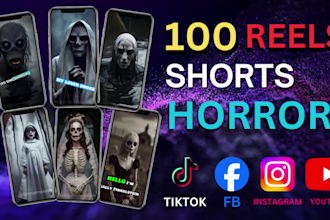do viral 100 ai horror videos for tiktok creativity program and youtube short,