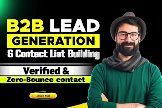 build targeted email list, contact list, and b2b lead generation services