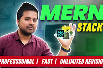 develop custom mern stack websites using reactjs, nodejs as a mern developer