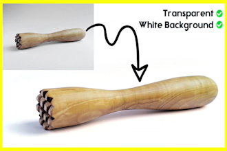 do transparent or white background with natural shadow