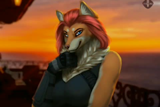 do drawing your furry character with semi realistic style