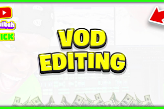 edit any live stream vod into a professional youtube video