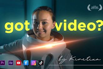 create an iconic brand commercial video or website promo app video